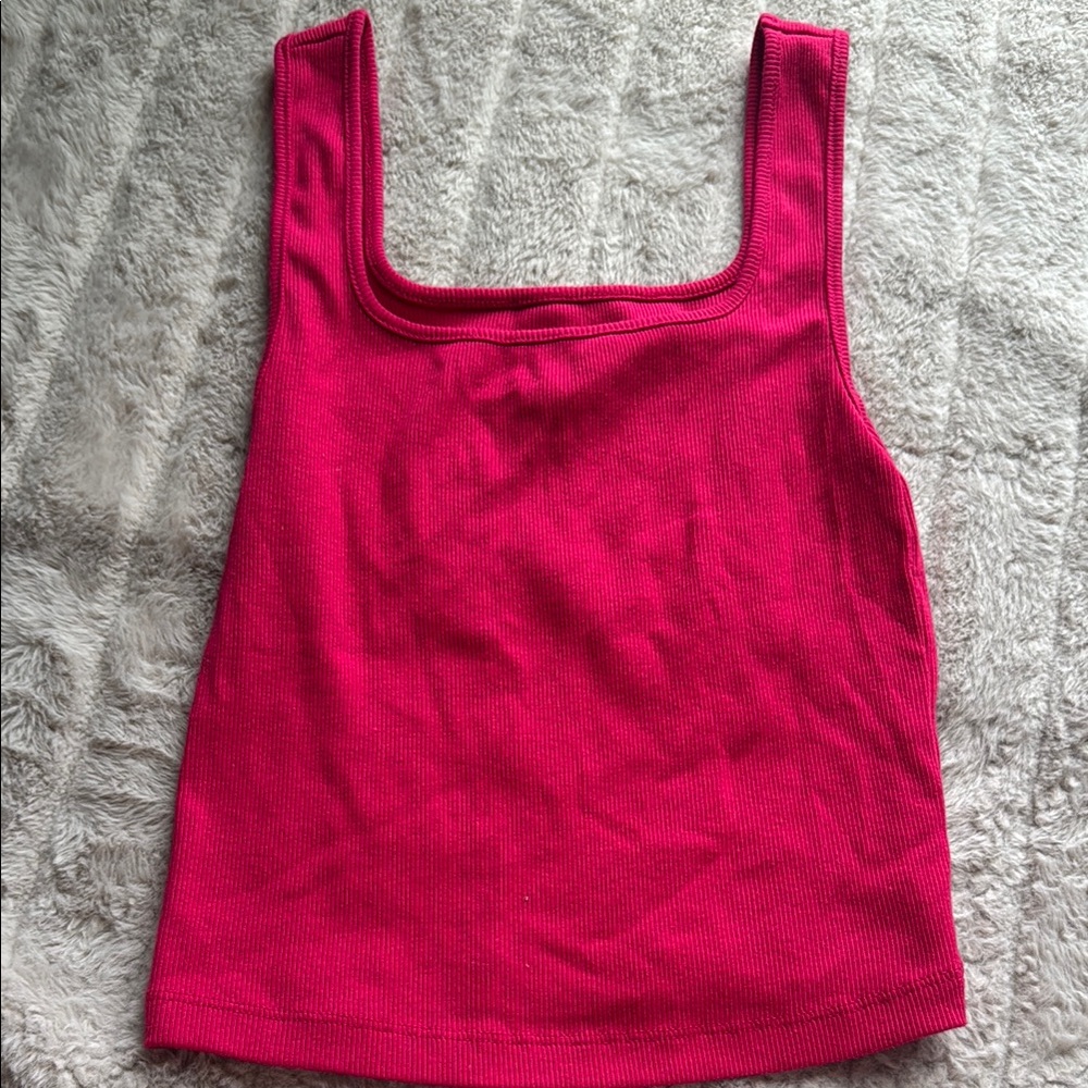 Old Navy Pink Sleeveless Crop Tank Top